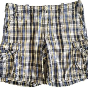 Plaid Cargo Shorts